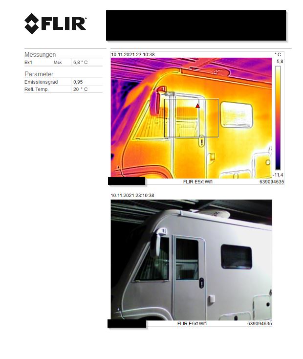 Bild einer Thermografie